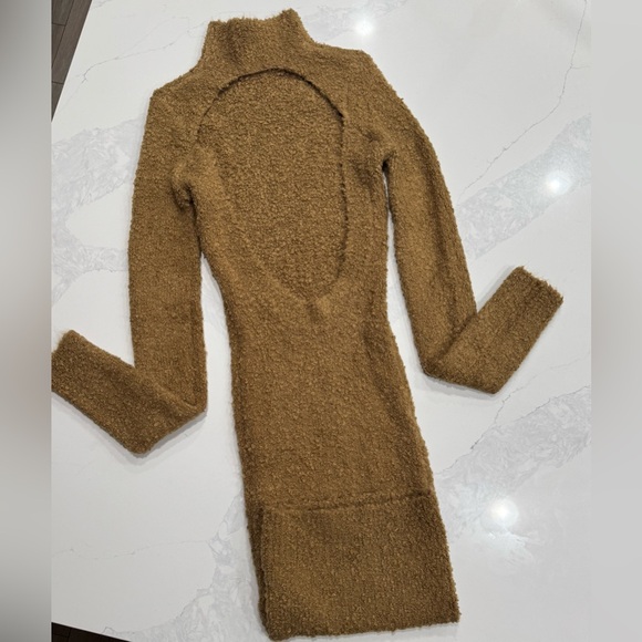 Retrofete Dress - SER.O.YA Brown -Textured Starling Dress - Medium -New with tag - Picture 6 of 16